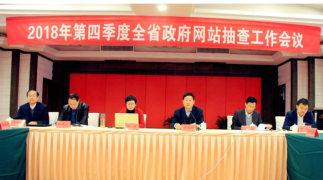 2018年第四季度全省政府网站抽查工作会议在安庆